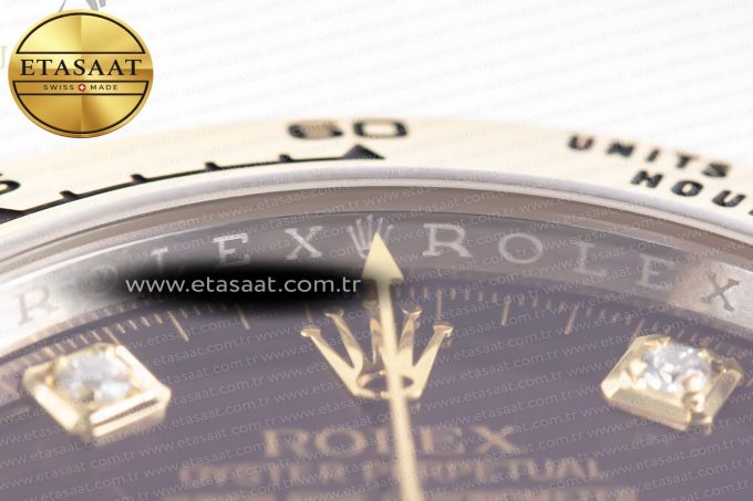 Daytona 116503 Clean Factory 1:1 Best Edition 904L Black Diamond Dial on SS/YG Bracelet SA4130 v2 - Görsel 8