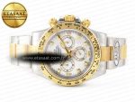 Daytona 116503 LN SS/YG Clean 1:1 Best Edition White Pearl Diamonds Dial on SS/YG Bracelet SA4130 - Görsel 14