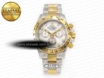 Daytona 116503 LN SS/YG Clean 1:1 Best Edition White Pearl Diamonds Dial on SS/YG Bracelet SA4130 - Görsel 3