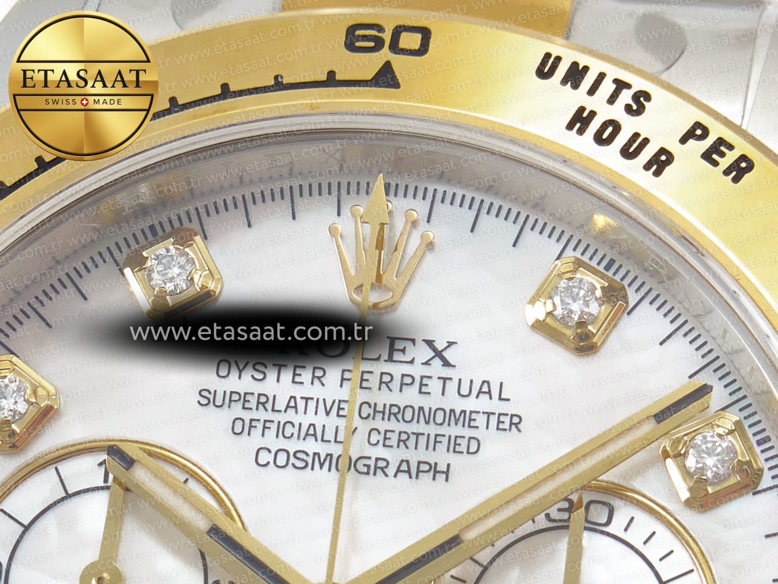 Daytona 116503 LN SS/YG Clean 1:1 Best Edition White Pearl Diamonds Dial on SS/YG Bracelet SA4130 - Görsel 8