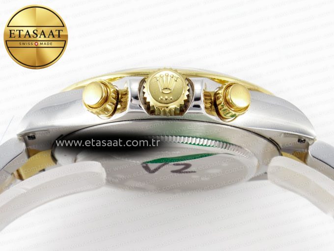 Daytona 116503 QF 1:1 Best Edition Black Dial on SS/YG Bracelet SH4130 V3 (Gain Weight) - Görsel 16