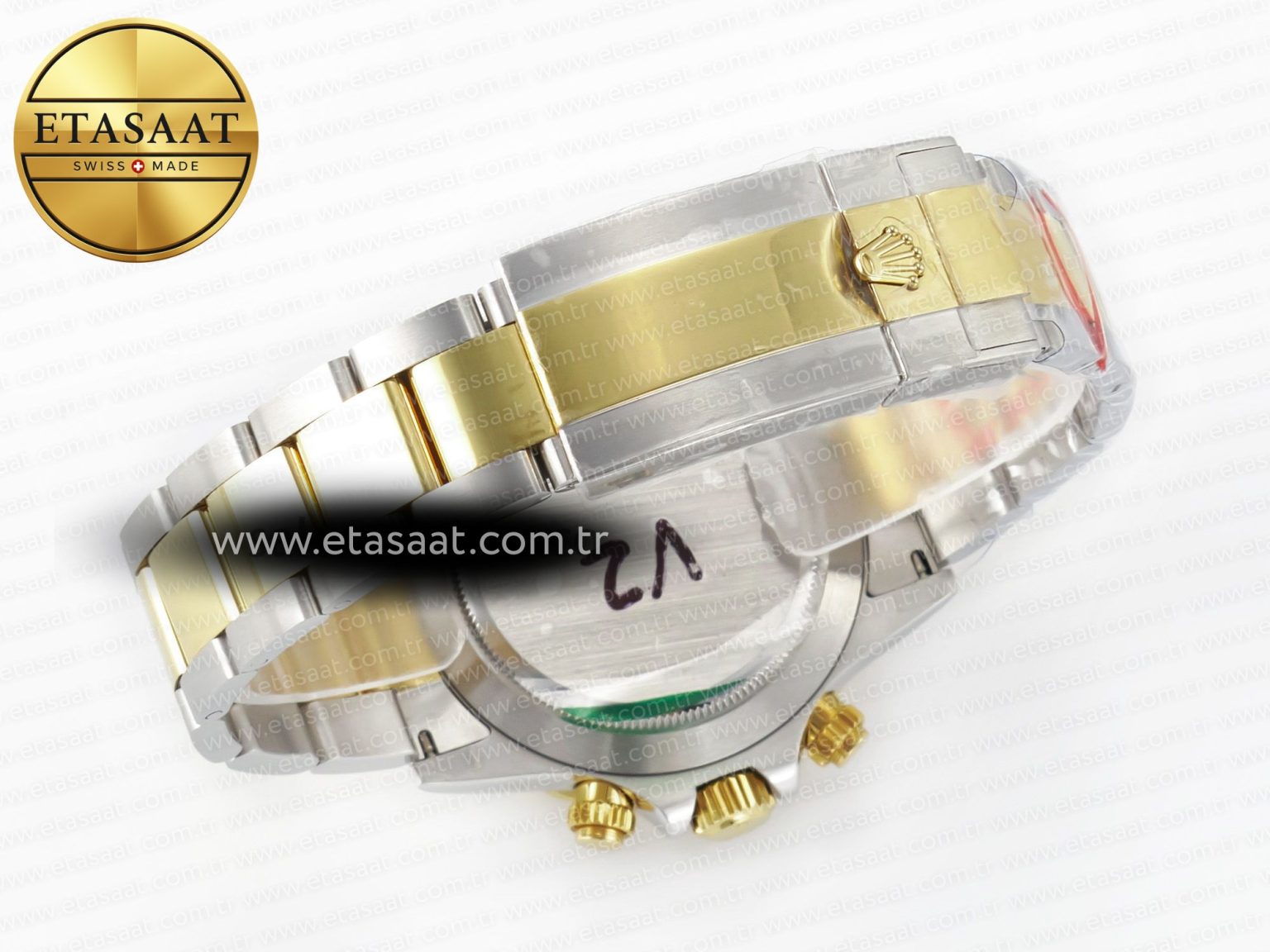 Daytona 116503 QF 1:1 Best Edition Black Dial on SS/YG Bracelet SH4130 V3 (Gain Weight) - Görsel 18
