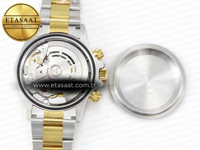 Daytona 116503 QF 1:1 Best Edition Black Dial on SS/YG Bracelet SH4130 V3 (Gain Weight) - Görsel 20