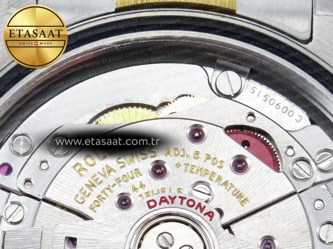 Daytona 116503 QF 1:1 Best Edition Black Dial on SS/YG Bracelet SH4130 V3 (Gain Weight) - Görsel 23