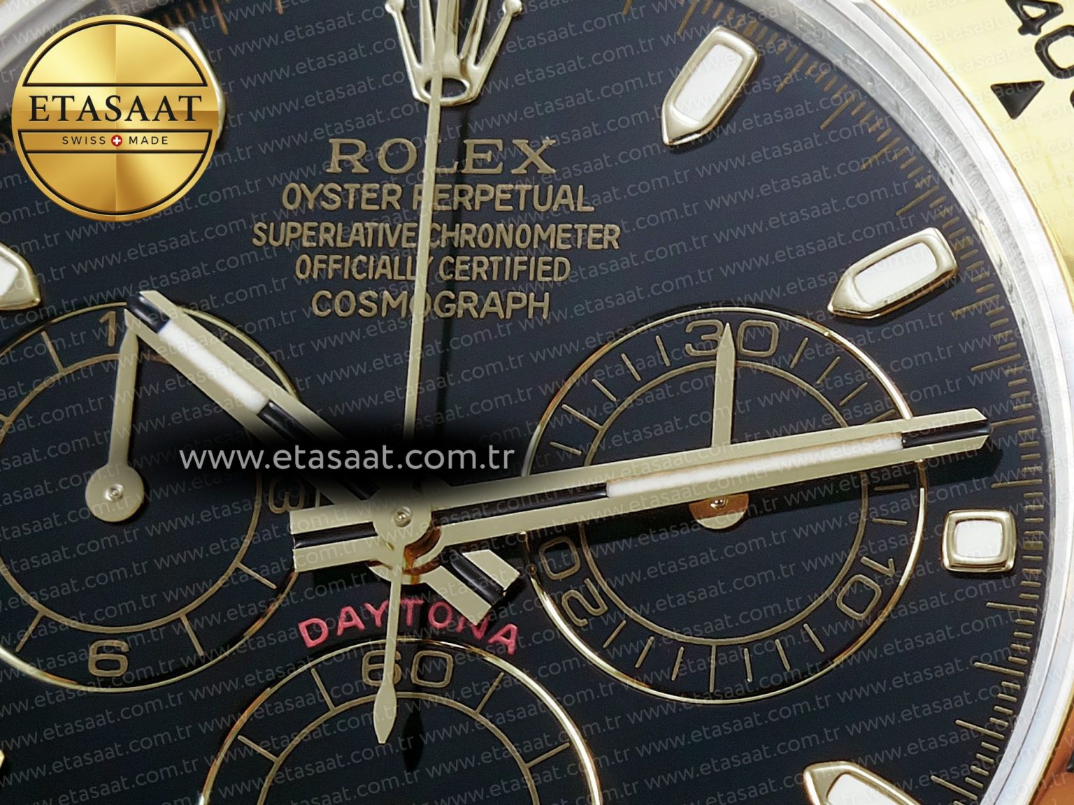 Daytona 116503 QF 1:1 Best Edition Black Dial on SS/YG Bracelet SH4130 V3 (Gain Weight) - Görsel 9