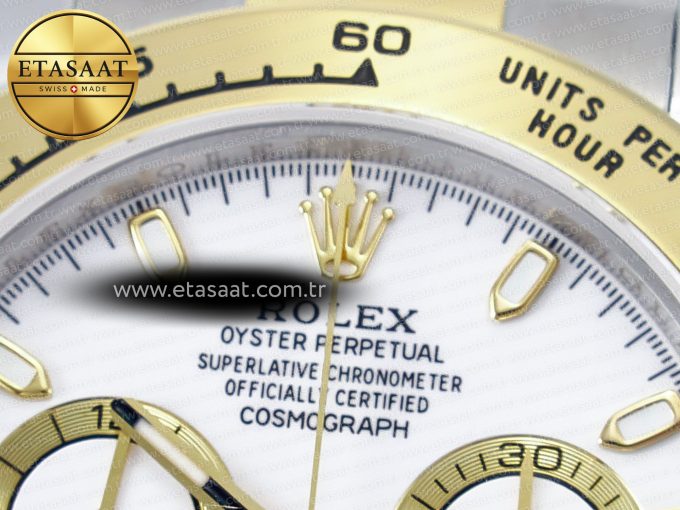 Daytona 116503 QF 1:1 Best Edition White Dial on SS/YG Bracelet SH4130 V3 (Gain Weight) - Görsel 10
