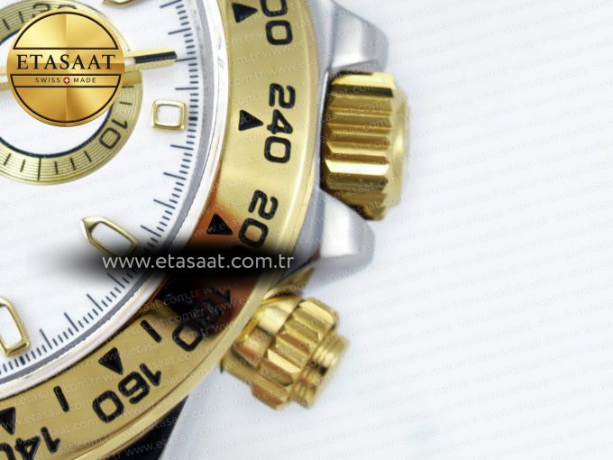Daytona 116503 QF 1:1 Best Edition White Dial on SS/YG Bracelet SH4130 V3 (Gain Weight) - Görsel 13