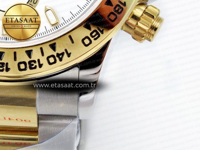 Daytona 116503 QF 1:1 Best Edition White Dial on SS/YG Bracelet SH4130 V3 (Gain Weight) - Görsel 14
