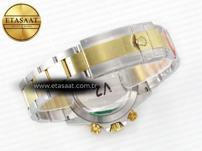 Daytona 116503 QF 1:1 Best Edition White Dial on SS/YG Bracelet SH4130 V3 (Gain Weight) - Görsel 17