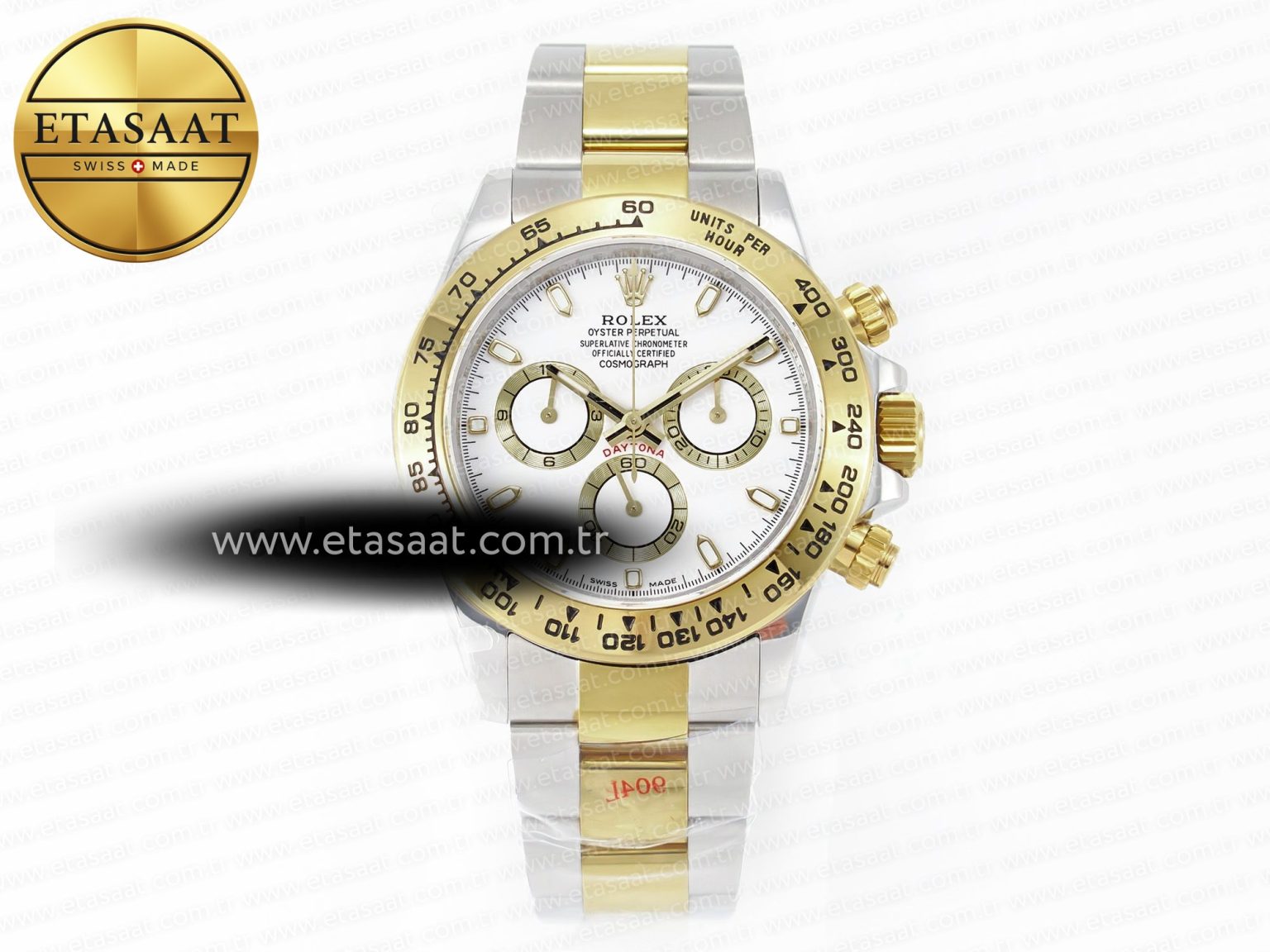 Daytona 116503 QF 1:1 Best Edition White Dial on SS/YG Bracelet SH4130 V3 (Gain Weight) - Görsel 3