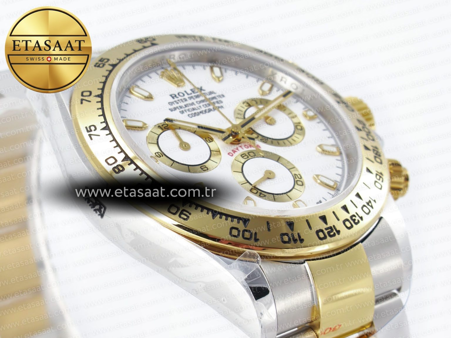 Daytona 116503 QF 1:1 Best Edition White Dial on SS/YG Bracelet SH4130 V3 (Gain Weight) - Görsel 6