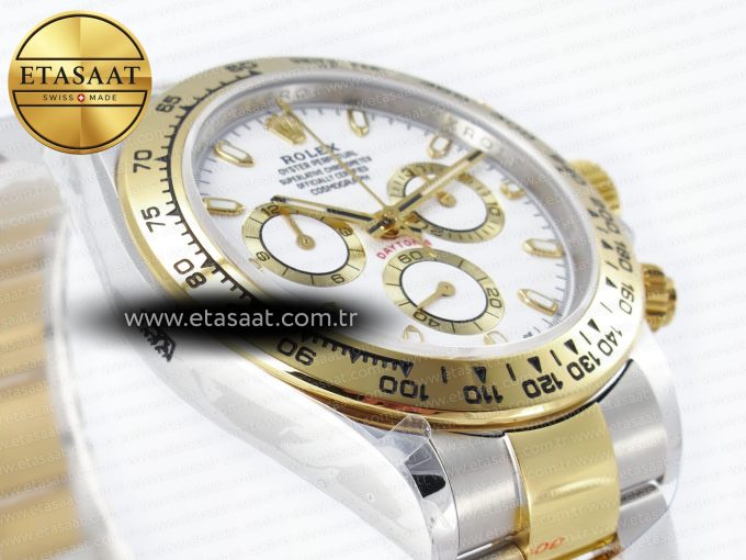 Daytona 116503 QF 1:1 Best Edition White Dial on SS/YG Bracelet SH4130 V3 (Gain Weight) - Görsel 6