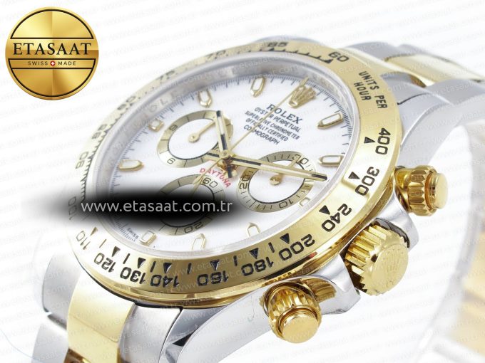 Daytona 116503 QF 1:1 Best Edition White Dial on SS/YG Bracelet SH4130 V3 (Gain Weight) - Görsel 7