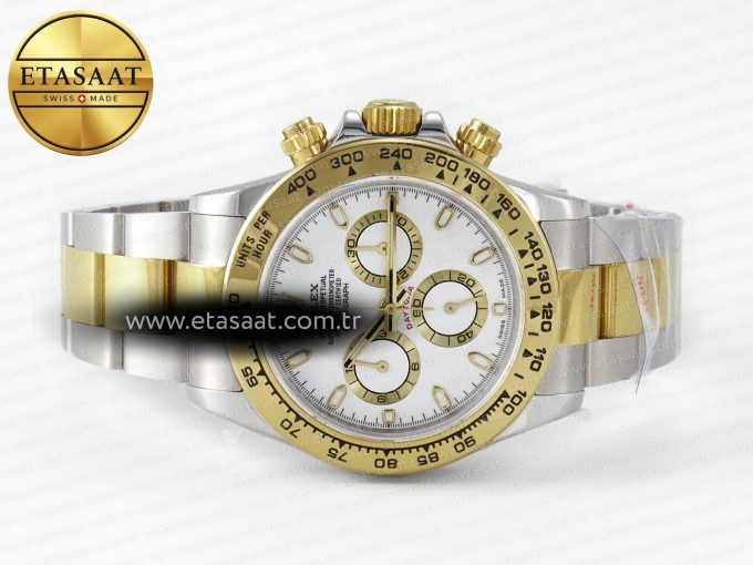 Daytona 116503 QF 1:1 Best Edition White Dial on SS/YG Bracelet SH4130 V3 (Gain Weight) - Görsel 9