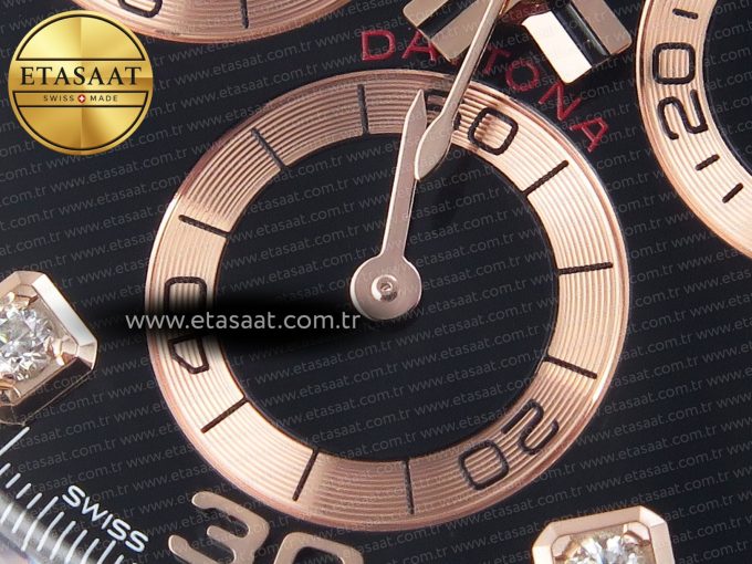 Rolex Daytona Black Diamonds Dial SA4130 V2 - Görsel 24