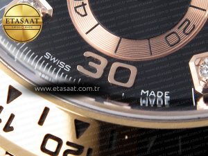 Rolex Daytona Black Diamonds Dial SA4130 V2 - Görsel 25