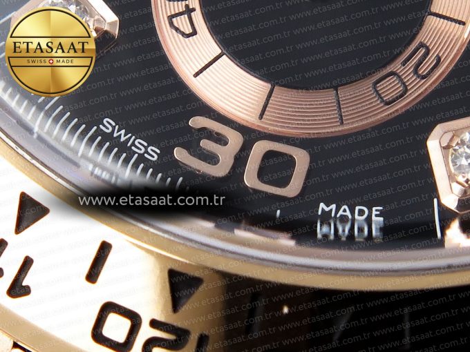 Rolex Daytona Black Diamonds Dial SA4130 V2 - Görsel 25
