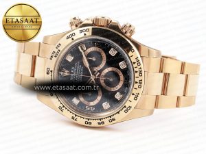 Rolex Daytona Black Diamonds Dial SA4130 V2 - Görsel 9