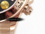 Daytona 116505 QF 1:1 Best Edition Black/RG Dial on RG Bracelet SH4130 V3 (Gain Weight) - Görsel 14