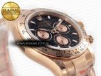 Daytona 116505 QF 1:1 Best Edition Black/RG Dial on RG Bracelet SH4130 V3 (Gain Weight) - Görsel 6