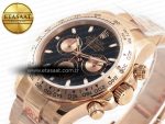 Daytona 116505 QF 1:1 Best Edition Black/RG Dial on RG Bracelet SH4130 V3 (Gain Weight) - Görsel 7