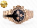 Daytona 116505 QF 1:1 Best Edition Black/RG Dial on RG Bracelet SH4130 V3 (Gain Weight) - Görsel 9