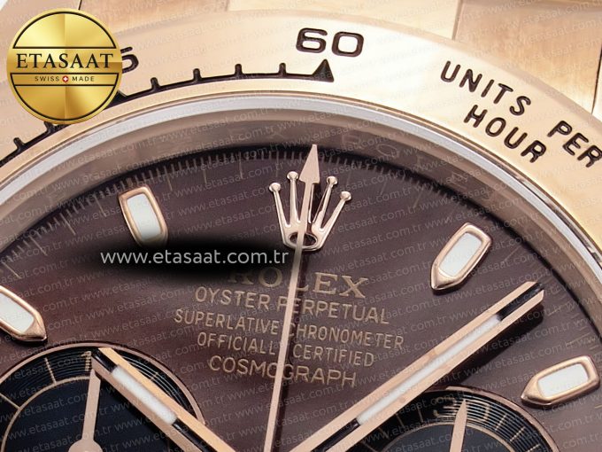 Daytona 116505 QF 1:1 Best Edition Brown Dial on RG Bracelet SH4130 V3 (Gain Weight) - Görsel 10