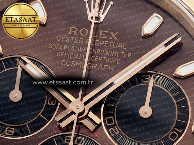 Daytona 116505 QF 1:1 Best Edition Brown Dial on RG Bracelet SH4130 V3 (Gain Weight) - Görsel 11