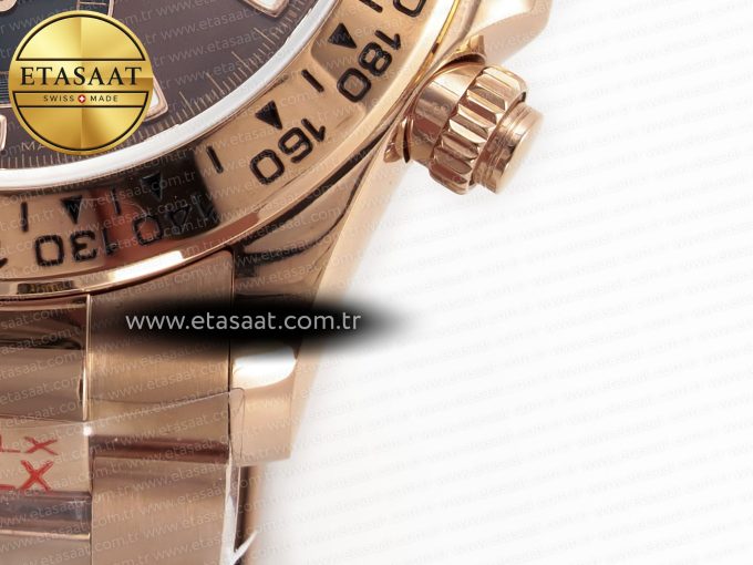 Daytona 116505 QF 1:1 Best Edition Brown Dial on RG Bracelet SH4130 V3 (Gain Weight) - Görsel 14