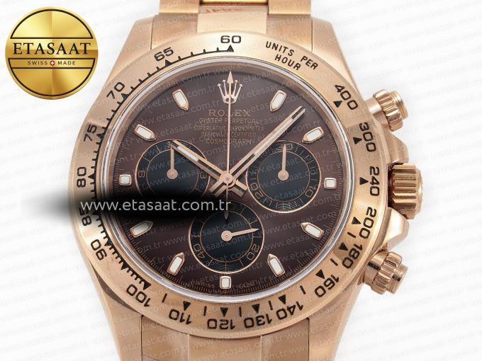 Daytona 116505 QF 1:1 Best Edition Brown Dial on RG Bracelet SH4130 V3 (Gain Weight) - Görsel 4