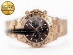 Daytona 116505 QF 1:1 Best Edition Brown Dial on RG Bracelet SH4130 V3 (Gain Weight) - Görsel 9