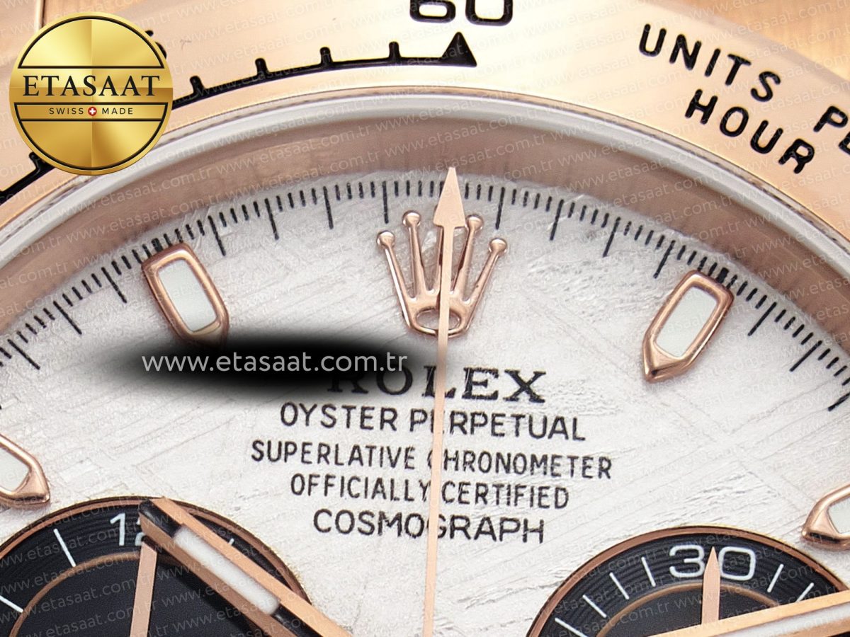 Daytona 116505 QF 1:1 Best Edition Meteorite Dial on RG Bracelet SH4130 V3 (Gain Weight) - Görsel 10