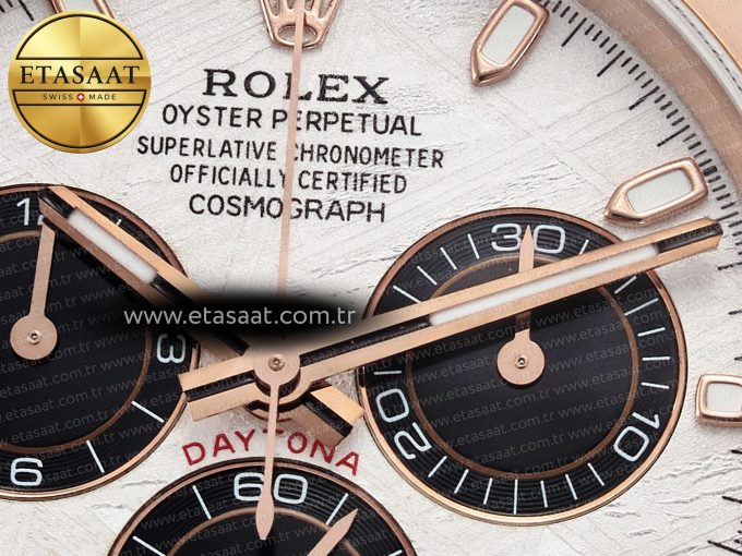 Daytona 116505 QF 1:1 Best Edition Meteorite Dial on RG Bracelet SH4130 V3 (Gain Weight) - Görsel 11