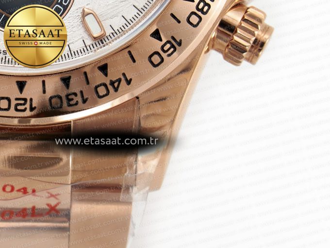 Daytona 116505 QF 1:1 Best Edition Meteorite Dial on RG Bracelet SH4130 V3 (Gain Weight) - Görsel 14
