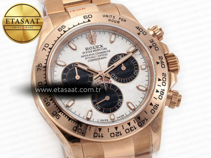 Daytona 116505 QF 1:1 Best Edition Meteorite Dial on RG Bracelet SH4130 V3 (Gain Weight) - Görsel 5