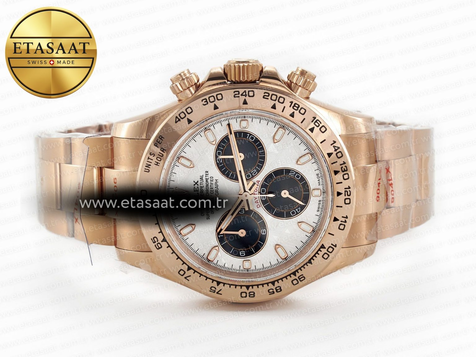 Daytona 116505 QF 1:1 Best Edition Meteorite Dial on RG Bracelet SH4130 V3 (Gain Weight) - Görsel 9