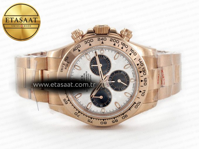 Daytona 116505 QF 1:1 Best Edition Meteorite Dial on RG Bracelet SH4130 V3 (Gain Weight) - Görsel 9
