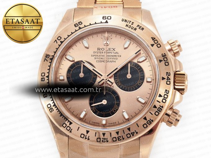 Daytona 116505 QF 1:1 Best Edition RG/Black Dial on RG Bracelet SH4130 V3 (Gain Weight) - Görsel 4