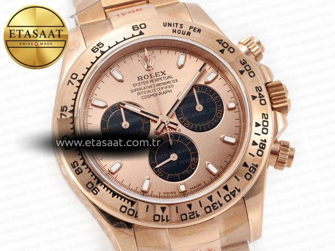Daytona 116505 QF 1:1 Best Edition RG/Black Dial on RG Bracelet SH4130 V3 (Gain Weight) - Görsel 5