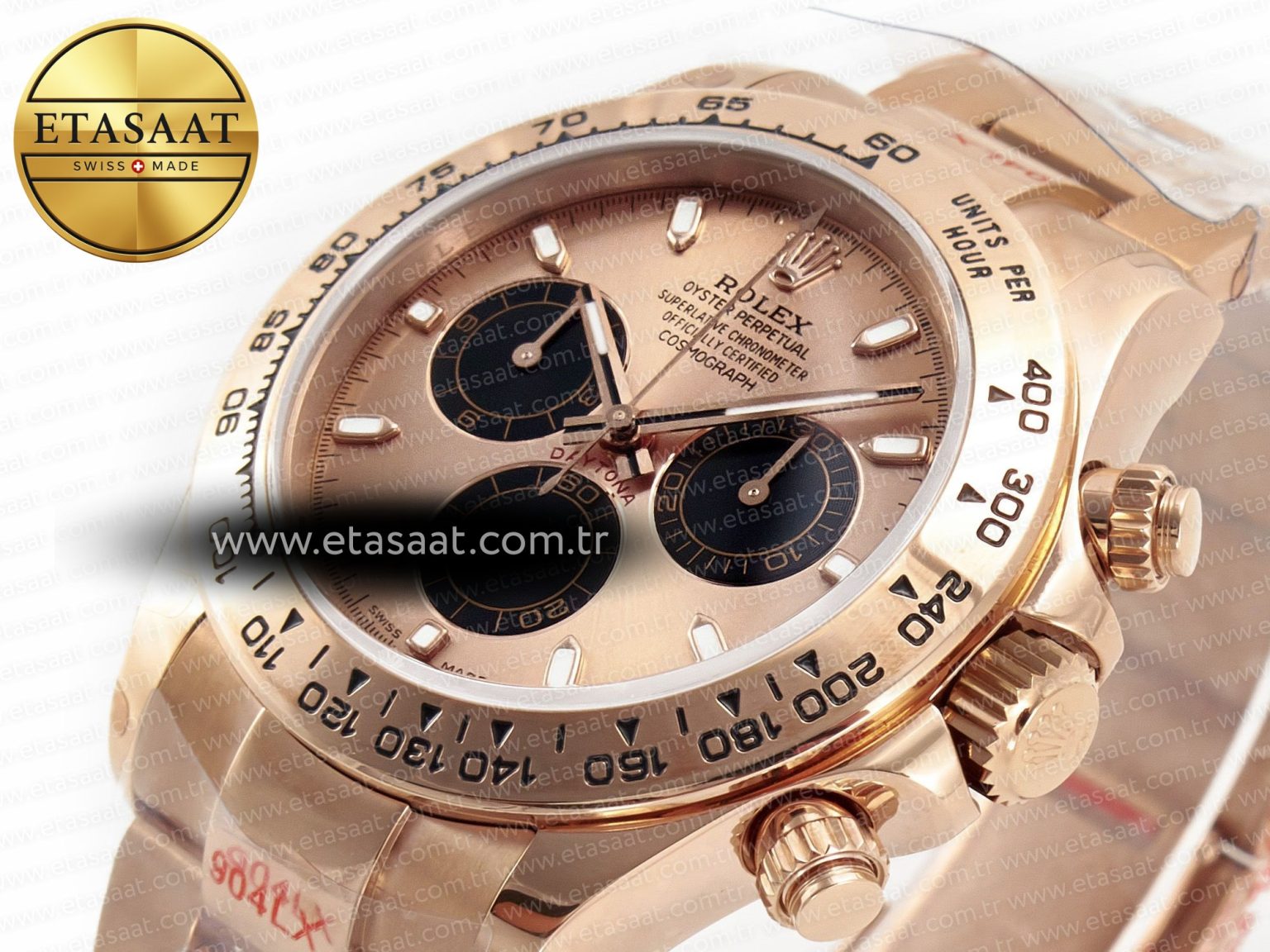 Daytona 116505 QF 1:1 Best Edition RG/Black Dial on RG Bracelet SH4130 V3 (Gain Weight) - Görsel 7