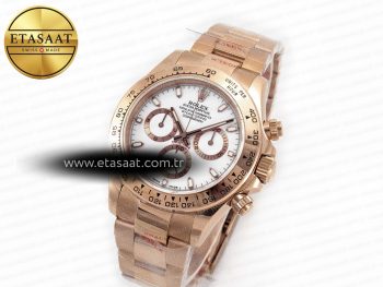 Daytona 116505 QF 1:1 Best Edition White Dial on RG Bracelet SH4130 V3 (Gain Weight)