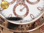Daytona 116505 QF 1:1 Best Edition White Dial on RG Bracelet SH4130 V3 (Gain Weight) - Görsel 12