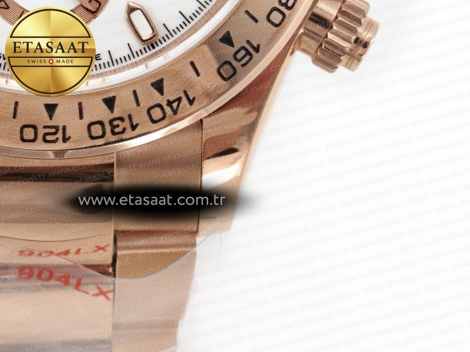 Daytona 116505 QF 1:1 Best Edition White Dial on RG Bracelet SH4130 V3 (Gain Weight) - Görsel 14