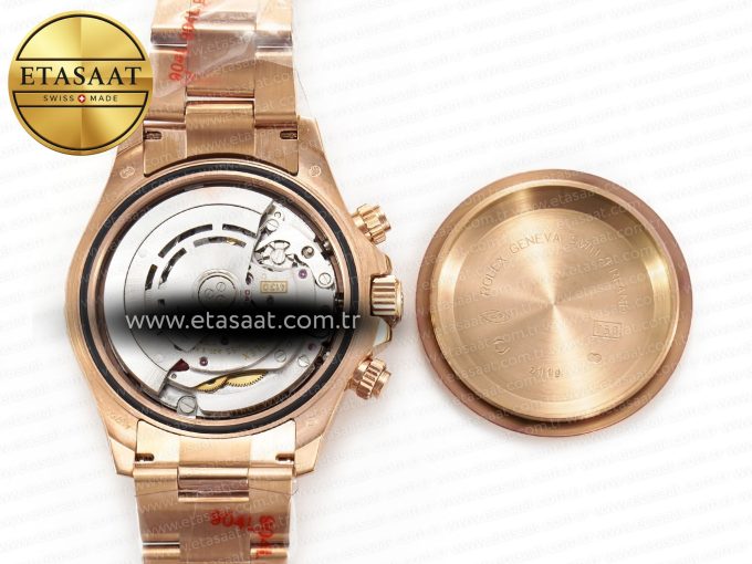 Daytona 116505 QF 1:1 Best Edition White Dial on RG Bracelet SH4130 V3 (Gain Weight) - Görsel 19