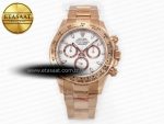 Daytona 116505 QF 1:1 Best Edition White Dial on RG Bracelet SH4130 V3 (Gain Weight) - Görsel 3