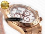 Daytona 116505 QF 1:1 Best Edition White Dial on RG Bracelet SH4130 V3 (Gain Weight) - Görsel 6