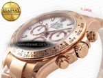 Daytona 116505 QF 1:1 Best Edition White Dial on RG Bracelet SH4130 V3 (Gain Weight) - Görsel 7