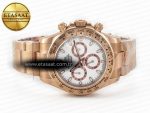 Daytona 116505 QF 1:1 Best Edition White Dial on RG Bracelet SH4130 V3 (Gain Weight) - Görsel 9