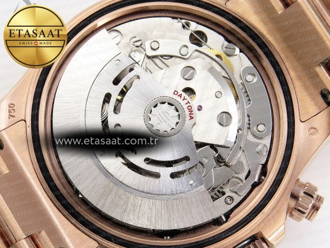 Daytona 116505 RG OMF Best Edition Black/RG Dial on RG Bracelet A7750 (Slim Movement) - Görsel 21