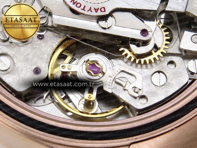 Daytona 116505 RG OMF Best Edition Black/RG Dial on RG Bracelet A7750 (Slim Movement) - Görsel 23